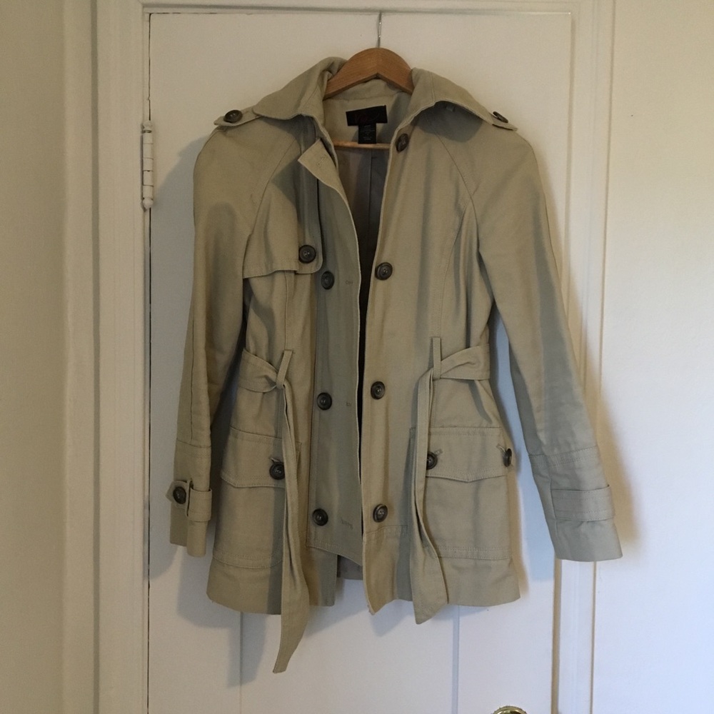 Heavy Canvas Tan Trench Coat